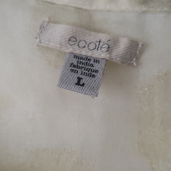 Ecote Cropped Chiffon Flair Tank Top - Picture 2 of 5